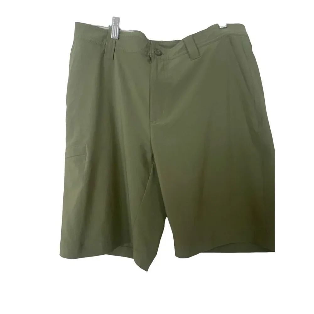 Columbia Sportswear Company Mens Green Regular Fit Bermuda Shorts Size 34W